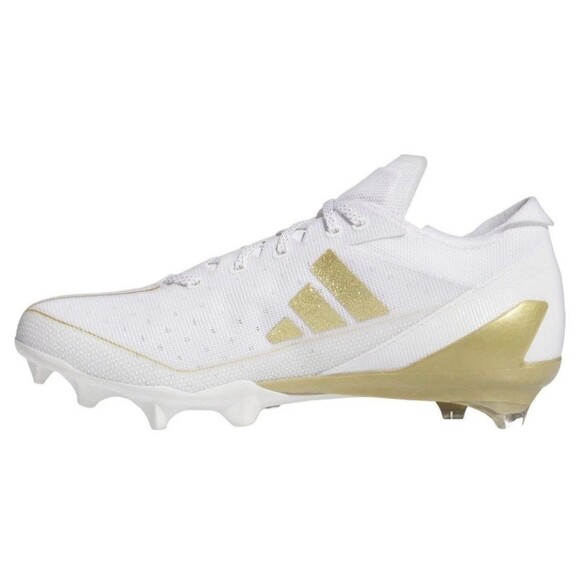 Adidas Adizero Electric Speed Football Cleats Gold White IE4381 Men’s NEW main image 3